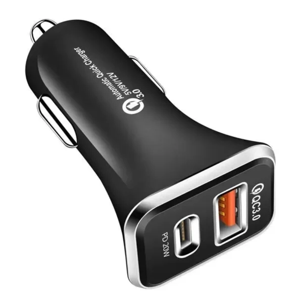 Car Phone Charger QC3.0 Dual USB Fast Charge - Image 2