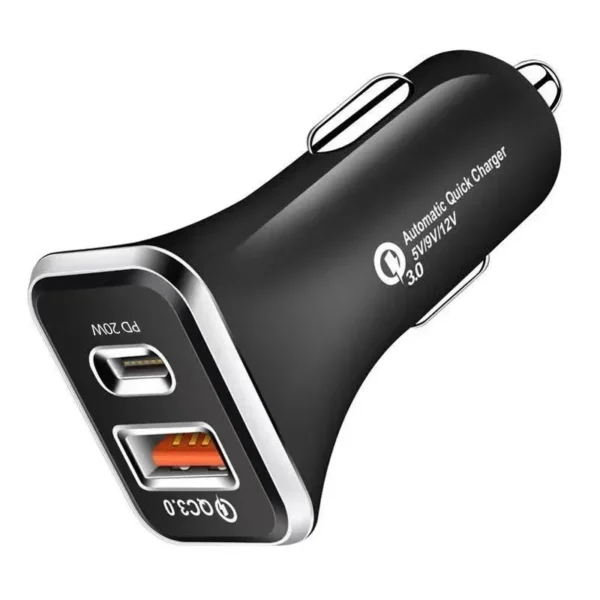 Car Phone Charger QC3.0 Dual USB Fast Charge - Image 3