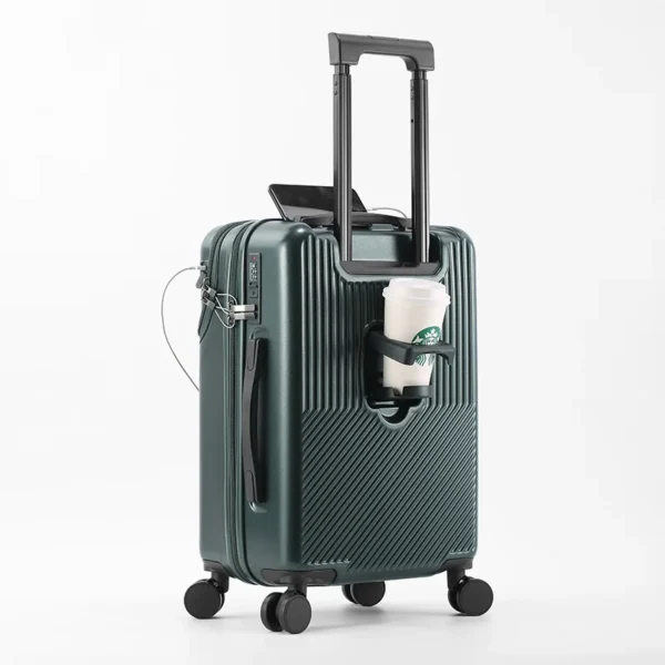 Carry On Luggage with Front Pocket, Suitcase with USB Port - Image 5