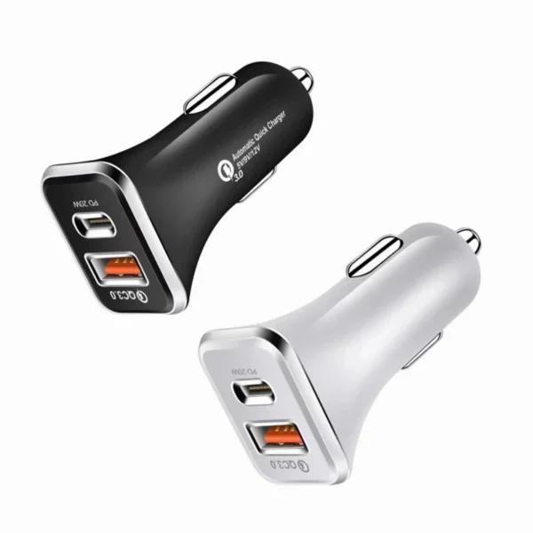 Car Phone Charger QC3.0 Dual USB Fast Charge