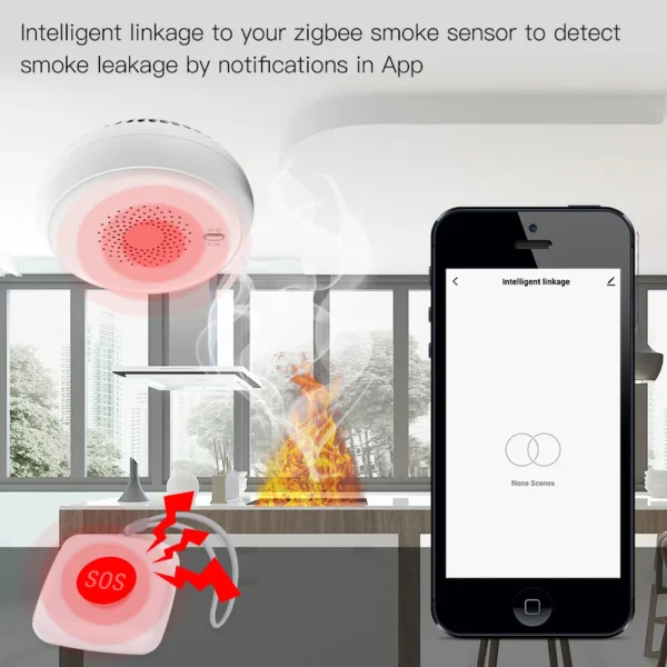 Smart App Monitor Scene Link Portable Emergency Home Sos Security Self Défense Alarm Button Personal Wireless - Image 4