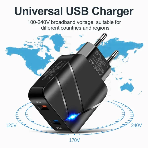 Original Travel Home Wall USB Fast Charger - Image 5