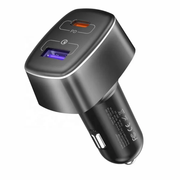 High power qc3.0+pd Dual Fast Car Charger for Laptop - Image 6