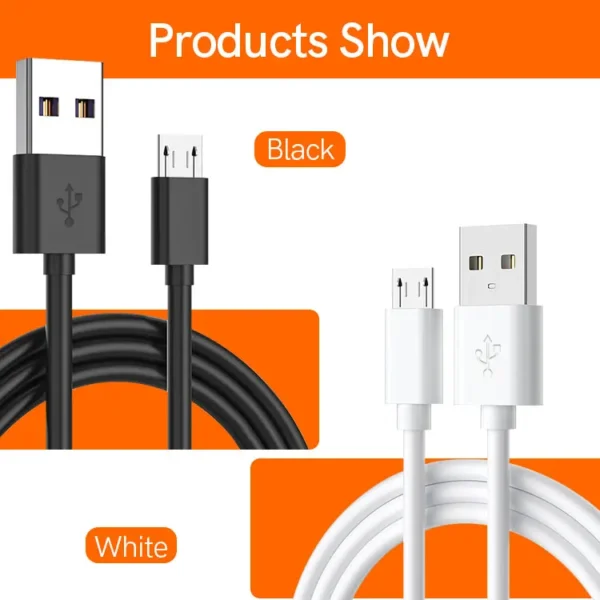 High Quality Data Cable Mobile Data Cabo Charger 1m 2m 3m 5m PVC Round USB - Image 4