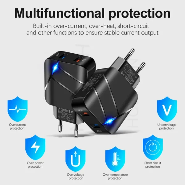Original Travel Home Wall USB Fast Charger - Image 3