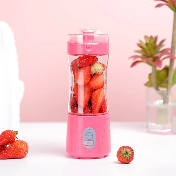 Smoothie High Quality Mini Home 4000mAh 6 Blades Low Noise USB Rechargeable Portable Juicer Blender - Image 4