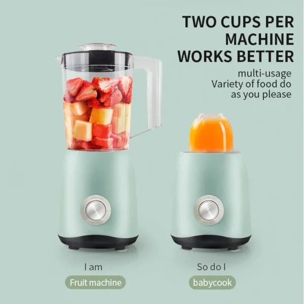 Multi-functional Household 1.5L Small Portable Cooking Machine Mixing Grinding Machine Fruit Juicer Blender - Image 5